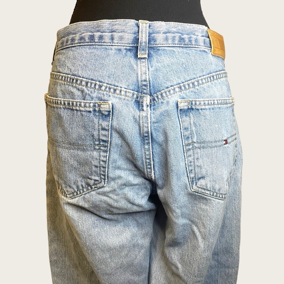 Vintage Tommy Hilfiger Jeans - Cropped Wode Leg - Lt. Wash - Size 12 - Picture 6 of 9
